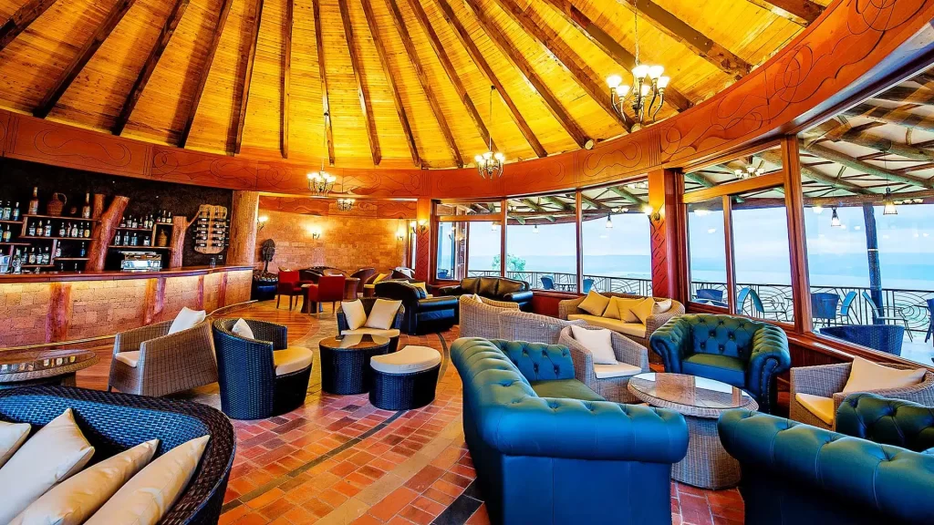 Inviting Interior of Lake Nakuru Sopa Lodge's Lounge