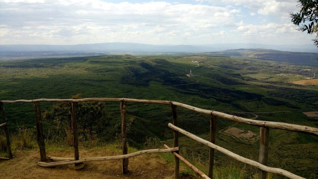 Panoramic view of Menengai Crater in Nakuru, Kenya, showcasing its majestic geological features and expansive natural beauty 