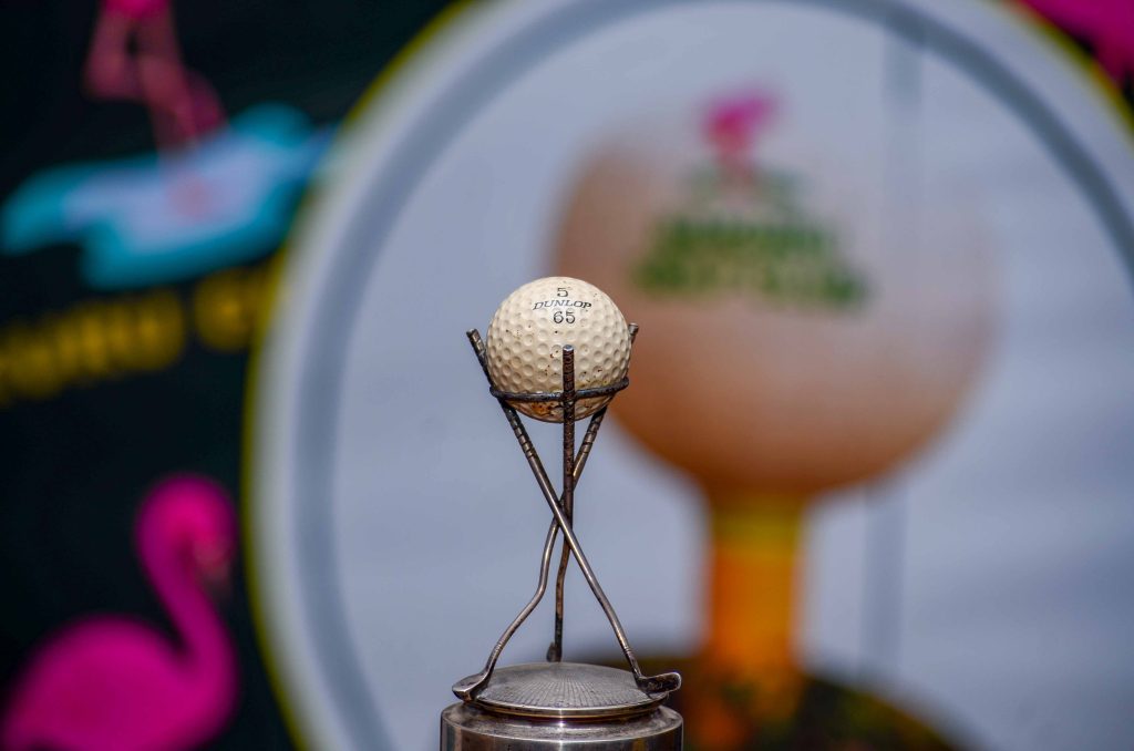 Vintage Dunlop 65 Golf Ball on Display at Nakuru Golf Club - A Piece of Golfing History
